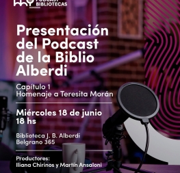 🗣️🎙️Presentación del Podcast de la Biblio Alberdi