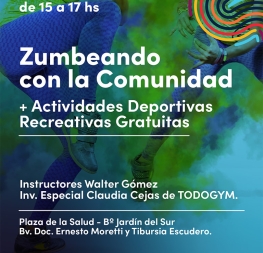 🤩💃🏻Este finde Zumbeamos con la Comunidad